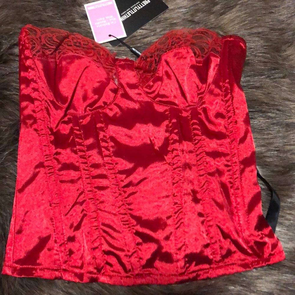 Sexy red corset